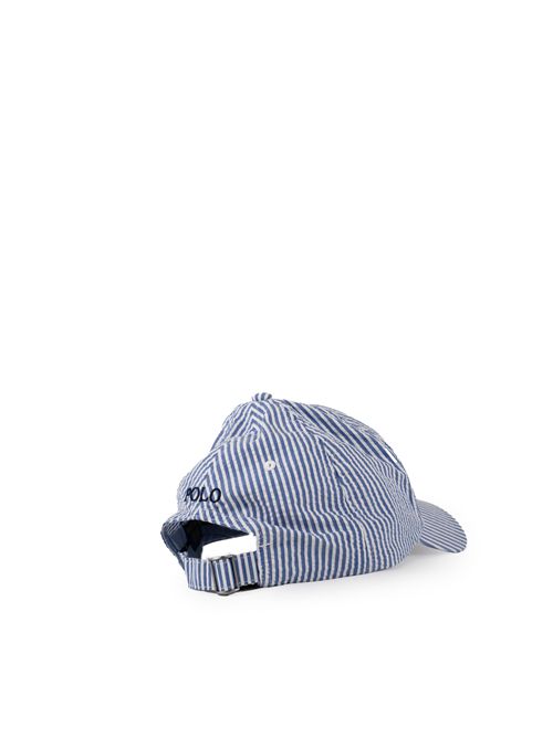 Cappello Seersucker a righe POLO RALPH LAUREN | 211967368001